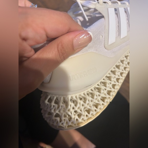 Adidas Ultra 4DFWD Low Triple White Men's Running Shoes HP7598 - Picture 6 of 7